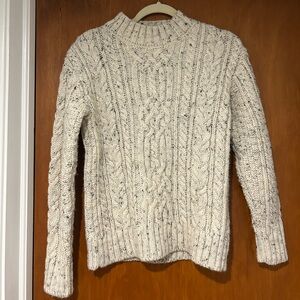 Alexa Chung for M&S Cream Cable Knit Sweater US 6